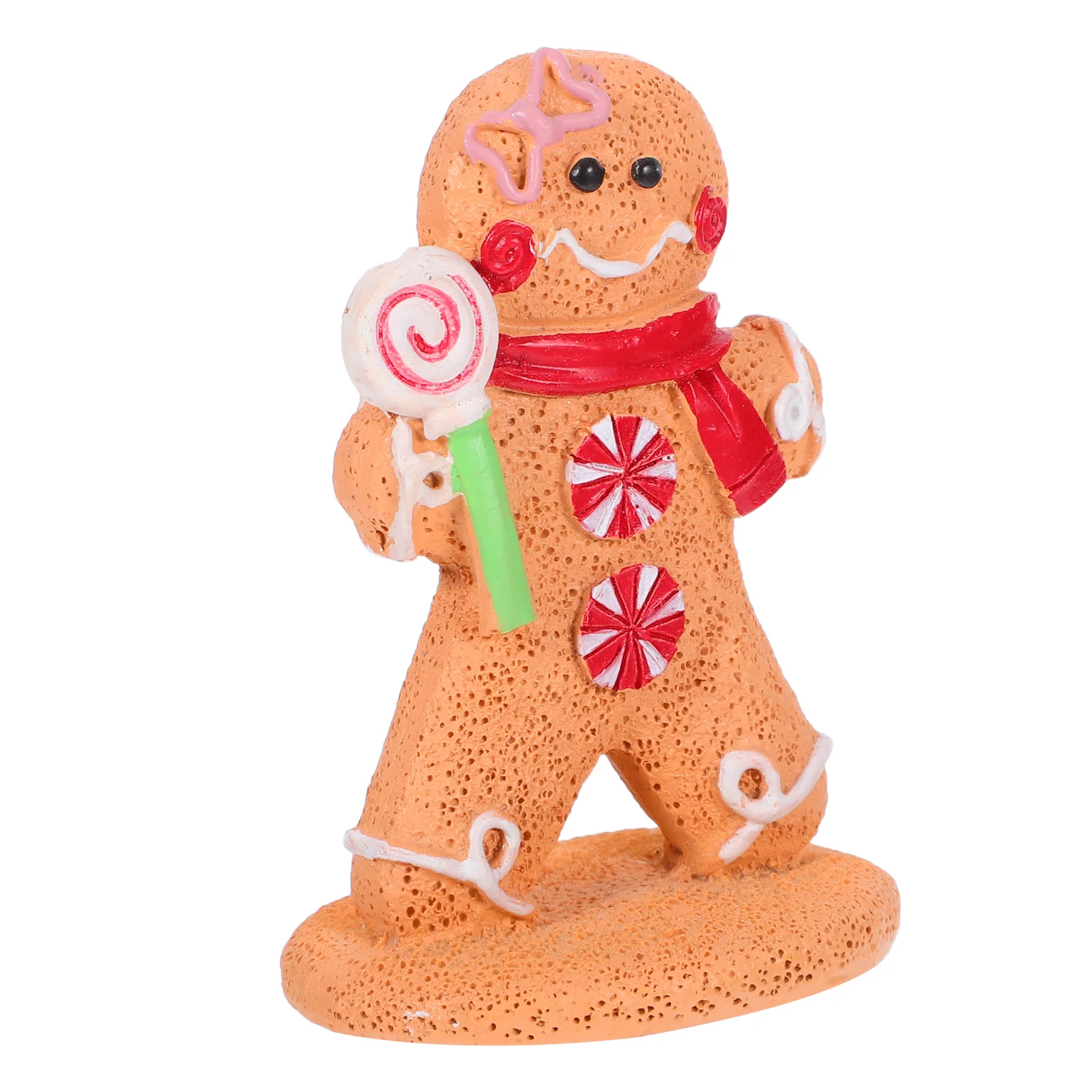 

Christmas Gingerbread Man Mini Resin Ornament Table Centerpiece Decorative Desktop Xmas Winter Holiday Party Decoration