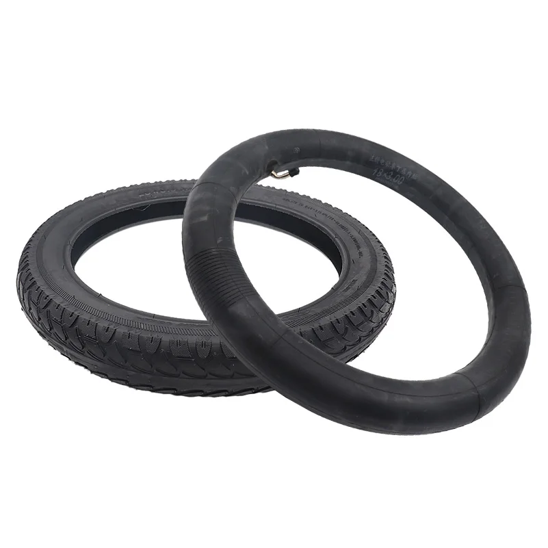 18x3.0 76-355 tire with curved valve inner tube suitable for 18 inch electric vehicle  tricycle   offroad