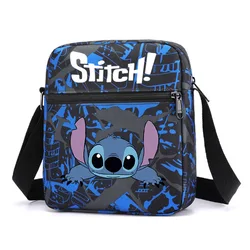 New Disney Stitch Shoulder Cell Phone Bag Cartoon Lilo and Stitch Cute Casual Handbags Women Polyester Canvas Crossbody Bag