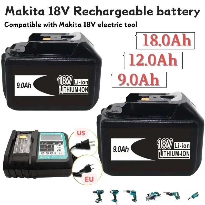 

original Makita Rechargeable 18.0Ah 18V Li-Ion Battery BL1830 BL1815 BL1860 BL1840 194205-3 Replacement Power Tools Battery