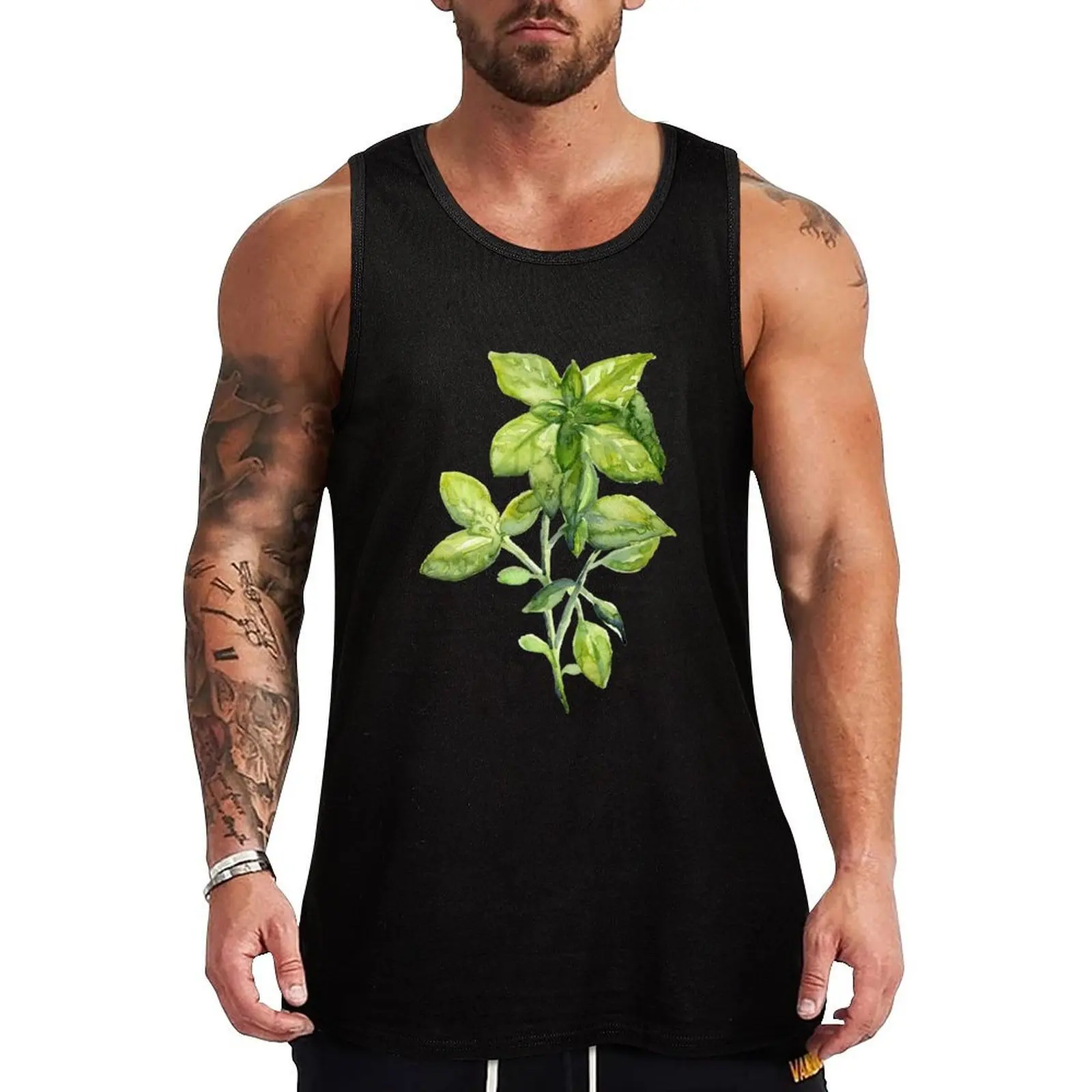 

Basil Tank Top Working vest plain t-shirt T-shirt Men's gym