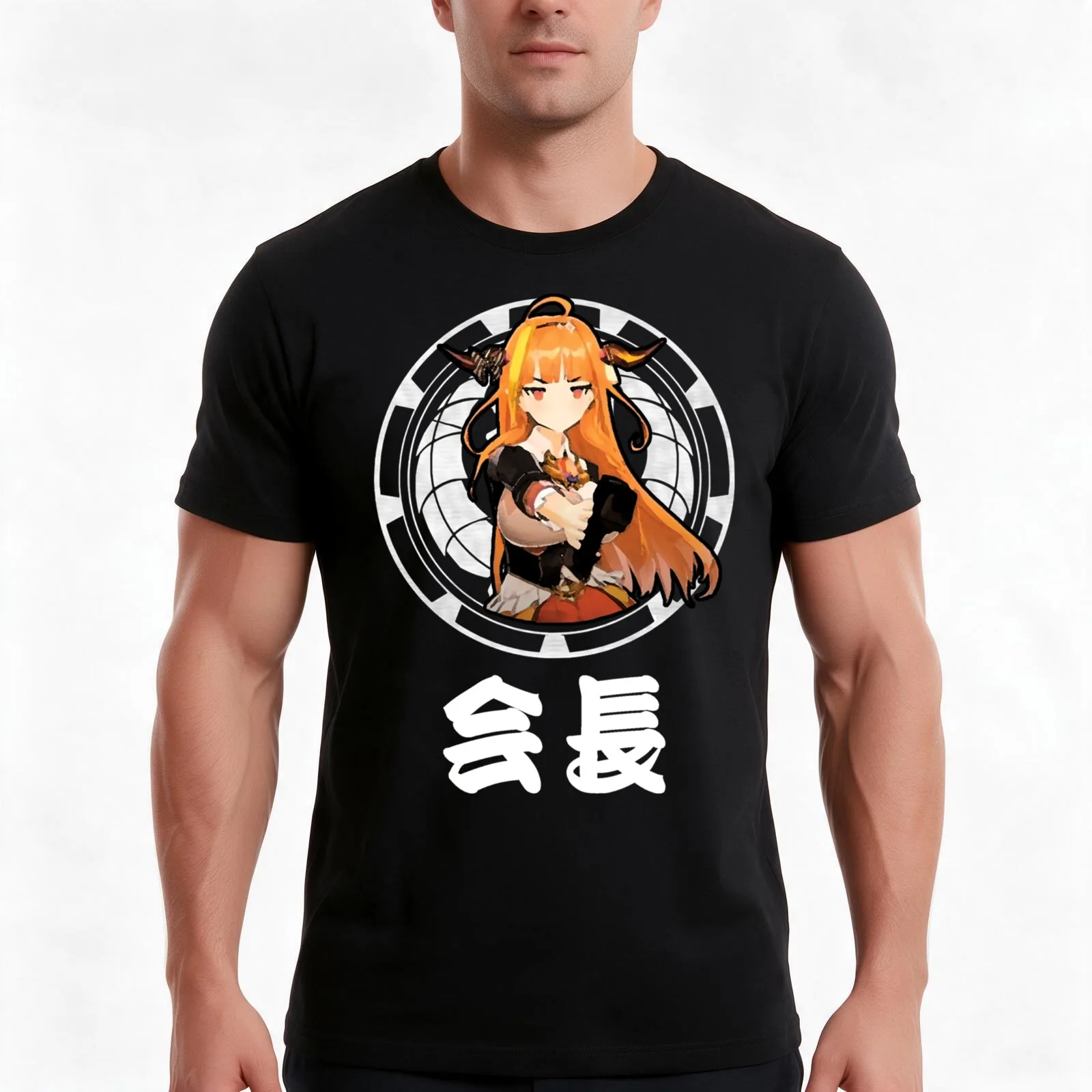 Kiryu Coco Kaichou T-Shirt Summer Casual Cotton Tee Oversized Streetwear Tops Vintage Graphic Print Loose Fit Short Sleeve