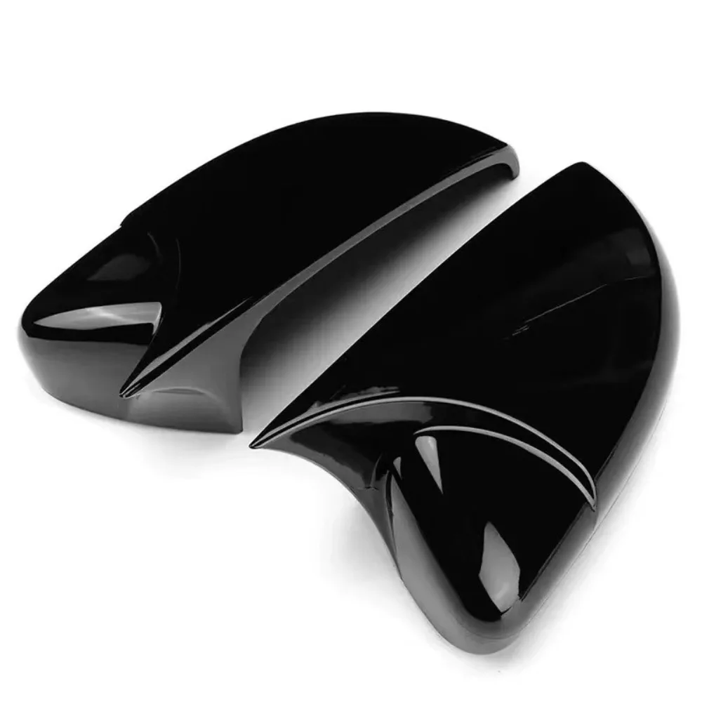 1Pair Mirror Caps for VW Golf 6 MK6 TSI TDI GTI R GTD Base 2009-2013 2Pcs Side RearView Mirror Cover Case Gloss Black Tuning view 3