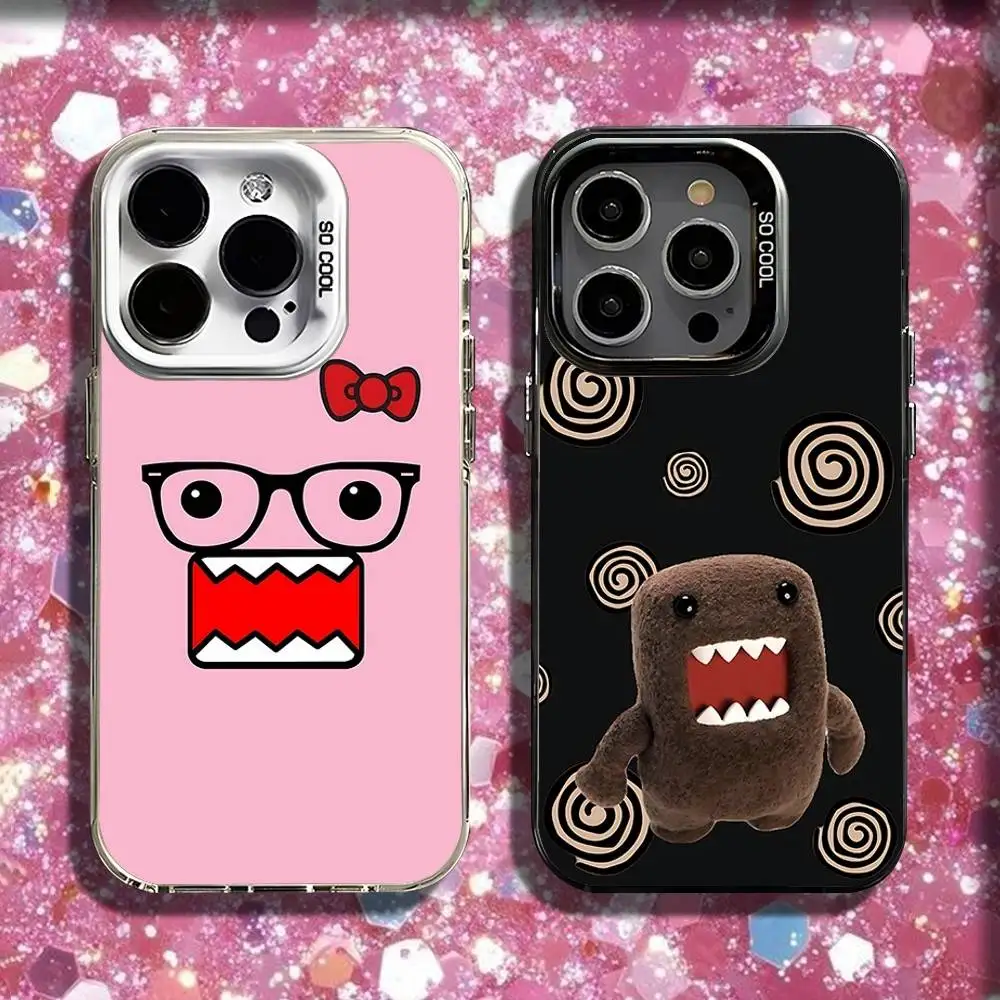 

D-Domo-kun Japan Phone Case For iPhone 16,15,14,13,12,11,Pro,Max,Plus,Mini,SE Black White Matte Shockproof Cover