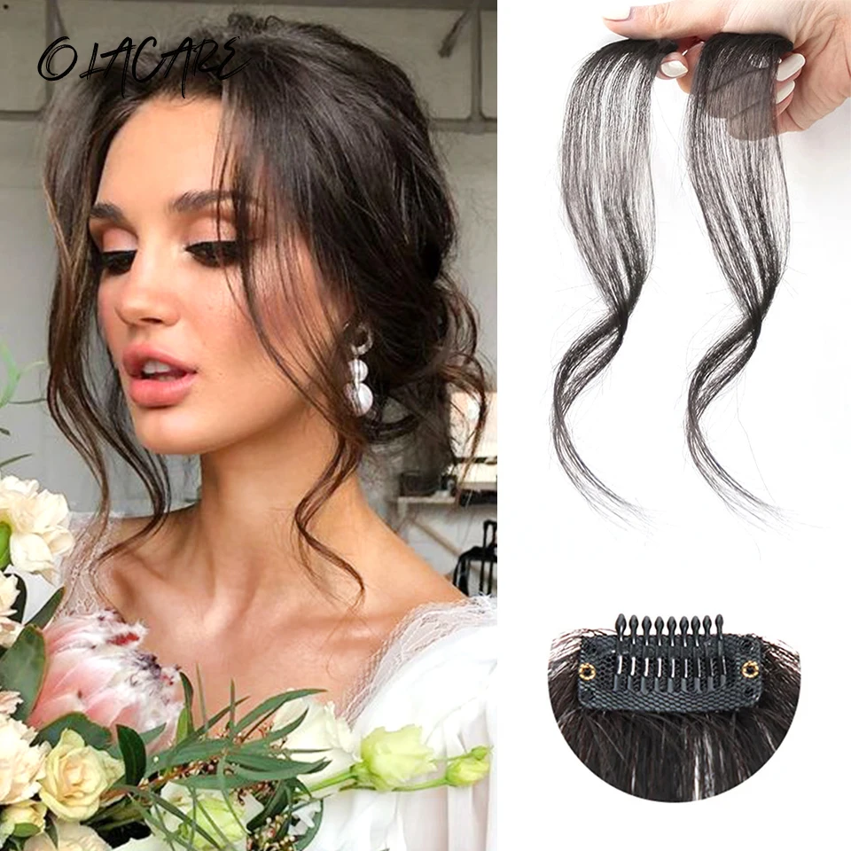 Synthetic Hair Bangs Clips Front Side Long Bangs Fake Fringe Clip In Hair Extensions Accessories for Women