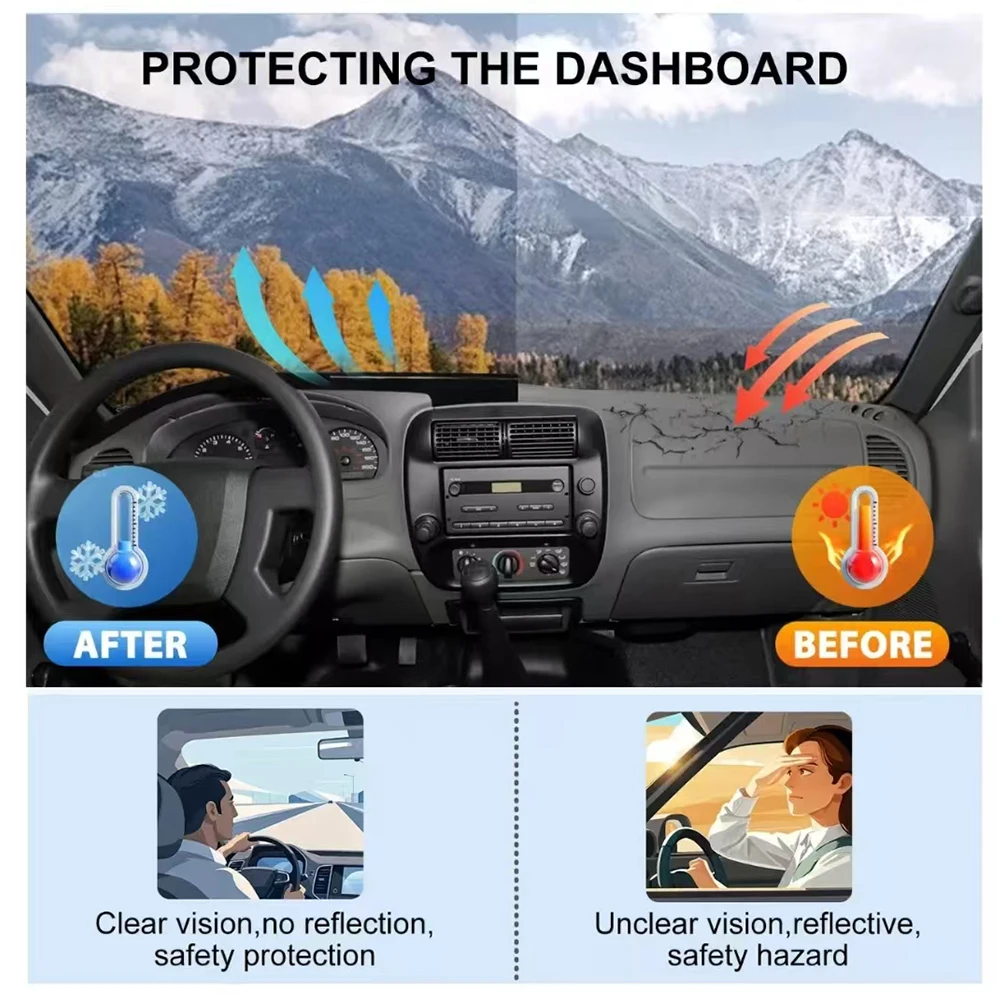 Custom Fit Dash Cover For Toyota Yaris Cross XP210 2021-2023 Non Slip Anti-UV Heat Insulation Sun Shade Interior Accessories view 6