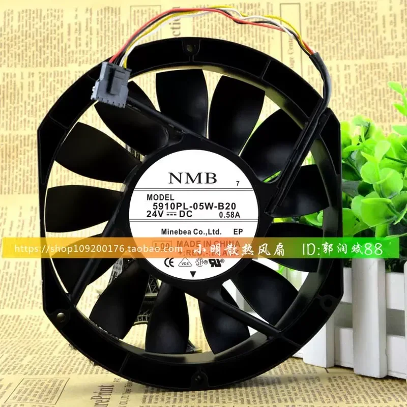 para-nmb-5910pl-05w-b20-l00-24v-058a-172-150-25mm-ventilador-dc-con-marco-de-aluminio