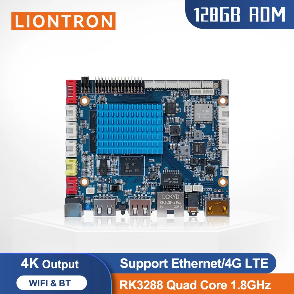 

Liontron H3 Rockchip RK3288 Материнская плата Android Профессиональная PCBA Промышленная встроенная четырехъядерная плата 1,8 ГГц Linux для рекламы