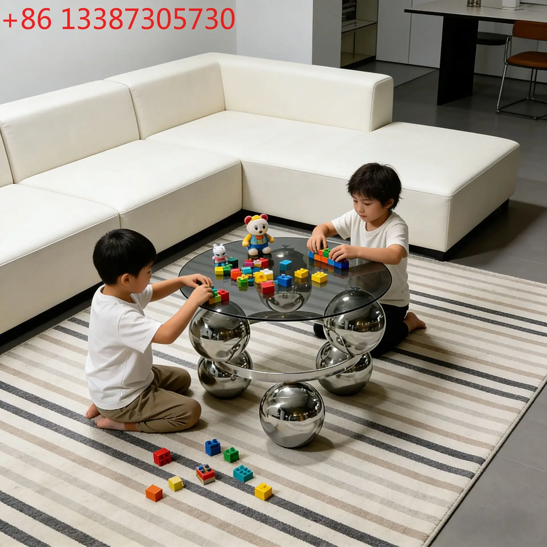 

Modern small apartment with the same light luxury creative stainless steel simple household corner