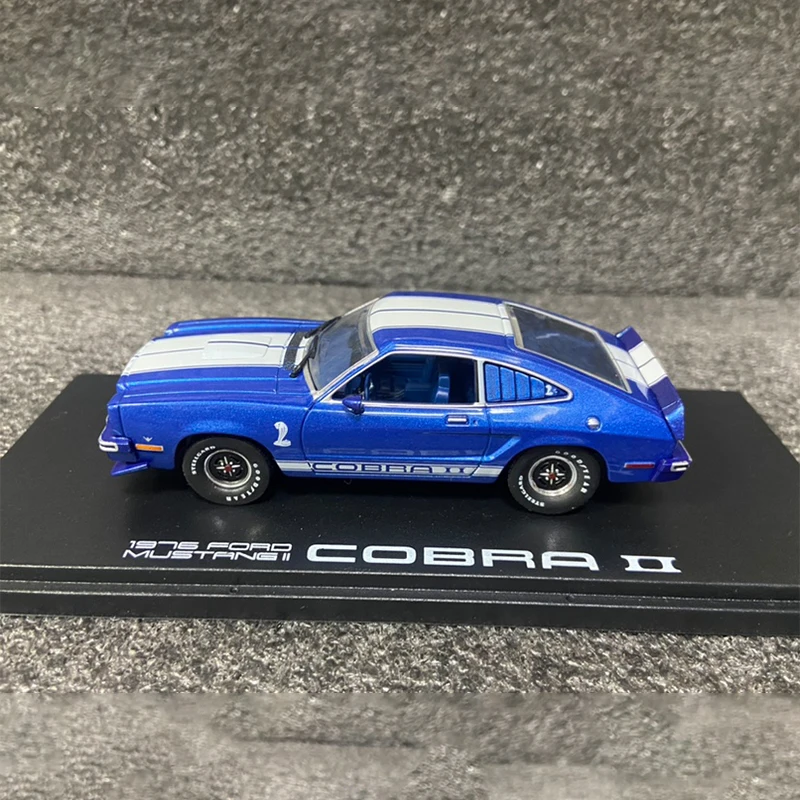 GreenLight 1:43 Scale 1976 Ford Mustang Cobra Simulation Alloy Car Model Static Display Collectible Gift Souvenir Decration