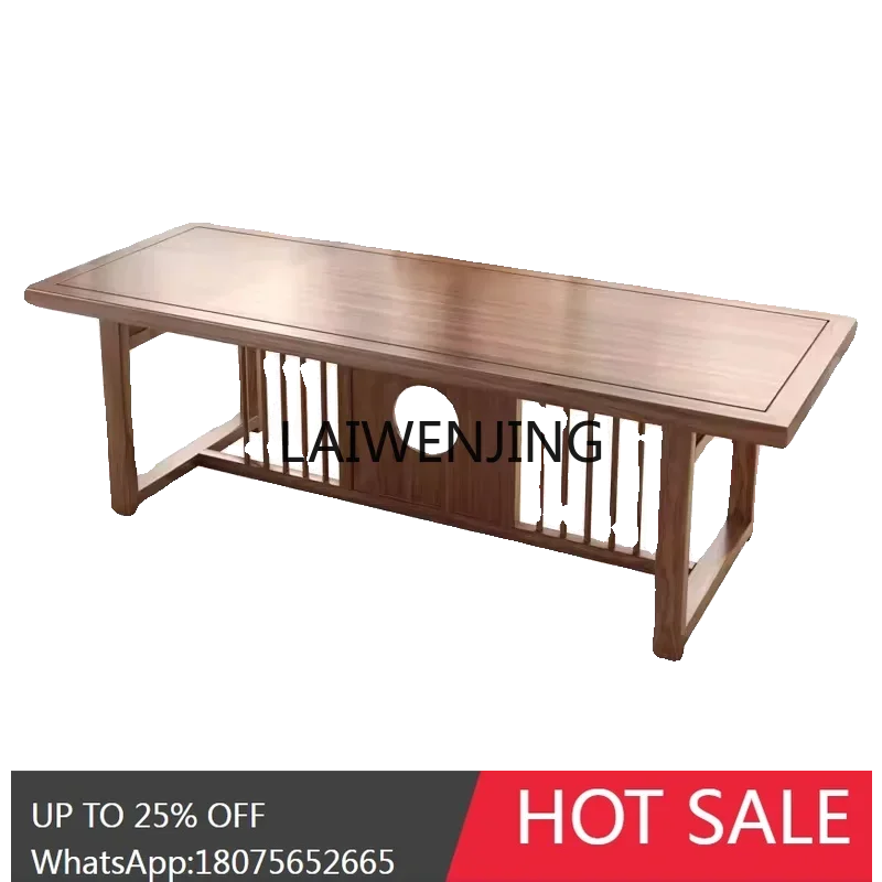 LYN new Chinese solid wood tea table and chair combination Zen home tea table