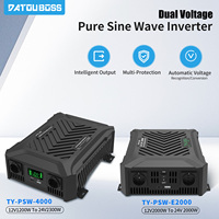 DATOUBOSS Portable Car Inverter 1200W 2000W 3000W Pure Sine Wave Dual Voltage Inverter 12V to 24V Auto Switching Solar Inverter