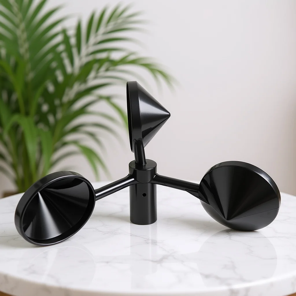 

Wind Speed Meter Anemometer Cup Air Flow Sensor 3-Cup Wind Measurement Replacement for Weather Station Monitoring Tool