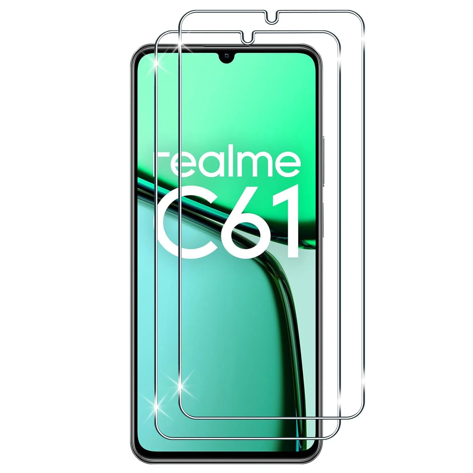 

3pcs Tempered Glass Screen Protectors For Realme C61 Glass Film