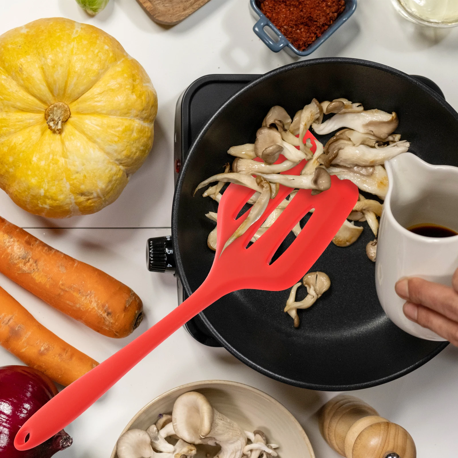 

3pcs Silicone Cooking Shovel Spatulas Heat Resistant Reusable Non Stick Wok Spatula Kitchen Frying Tool Flexible Scraper Safe