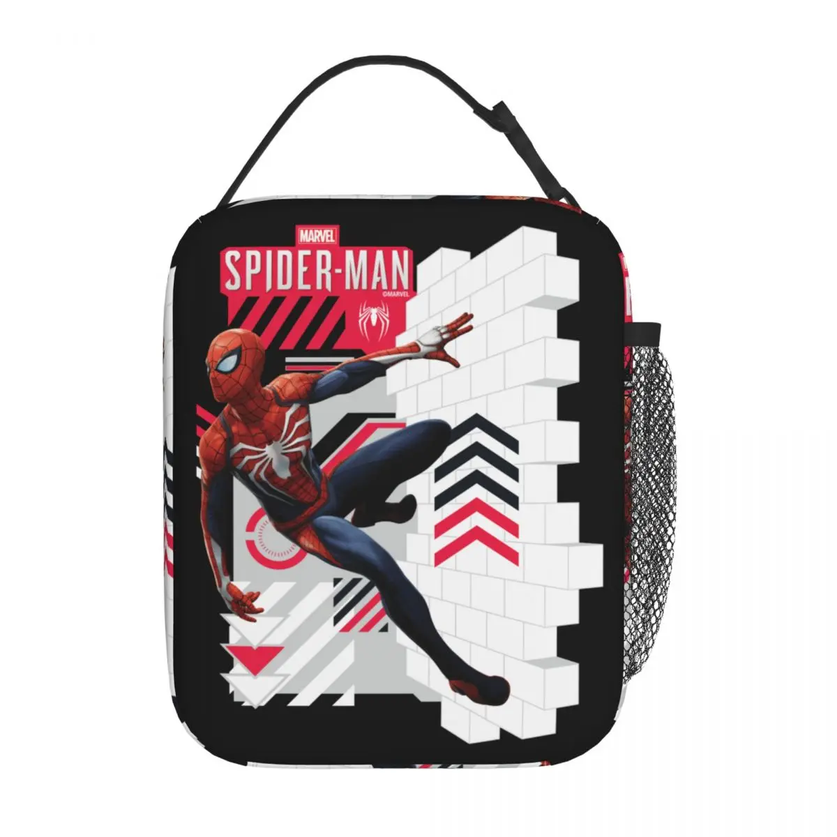 Lunch Box Comic Spider-Man Wall Crawl Accessories Super Hero Food Box Multifunction Cooler Thermal Lunch Box For School