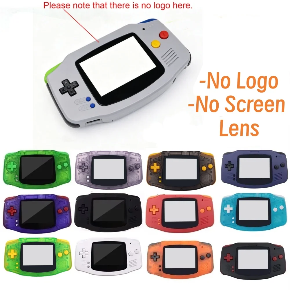 Многоцветный новый корпус-чехол для HISPEEDIDO GBA IPS V2/ламинированного экрана V5 с кнопками, резиновыми накладками и винтами