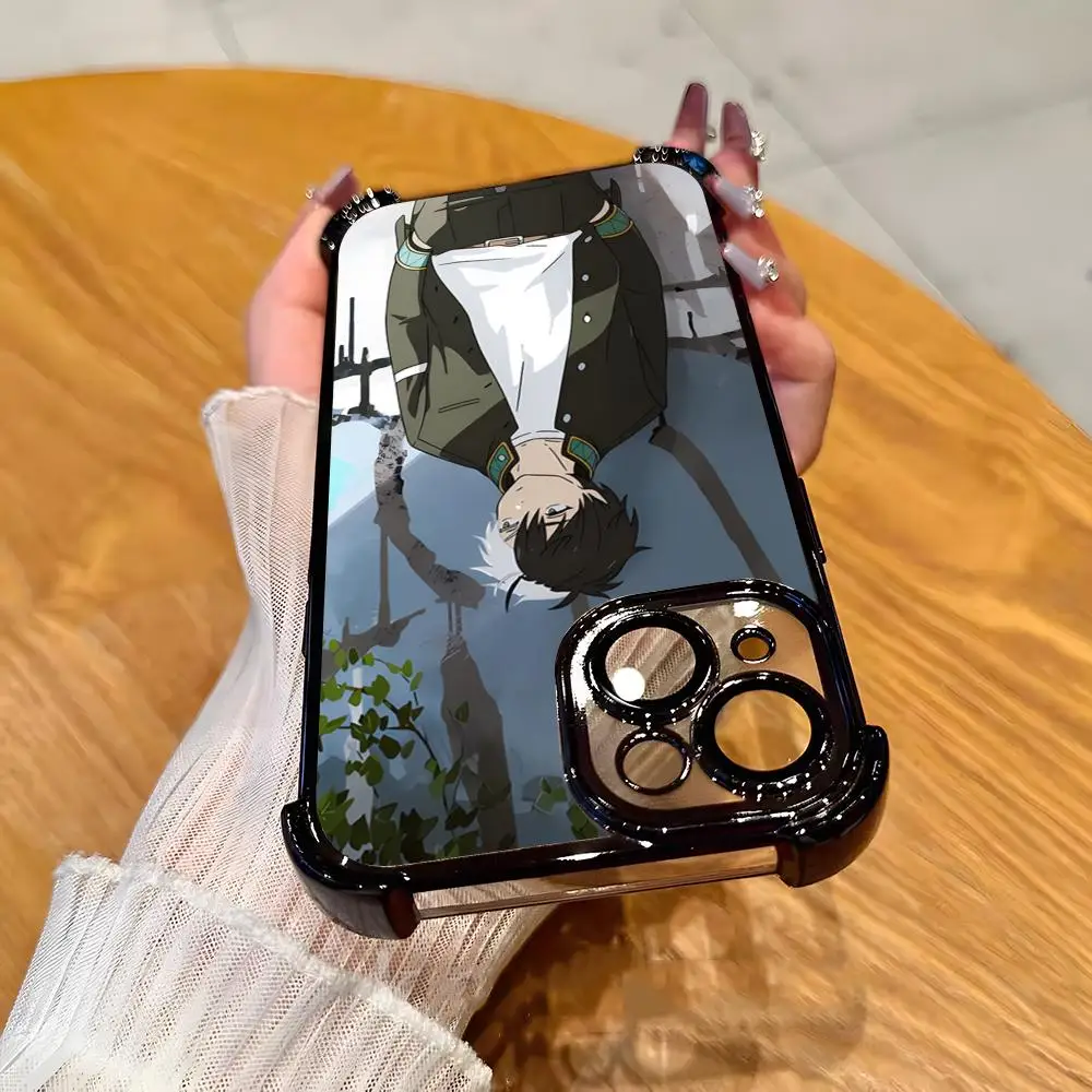 Чехол для телефона с аниме-дизайном «Ветровик Сакура» для iPhone 17 Air, 16, 15, 14 Plus, 13, 12, 11 Pro Max, мягкий защитный чехол с усиленными углами