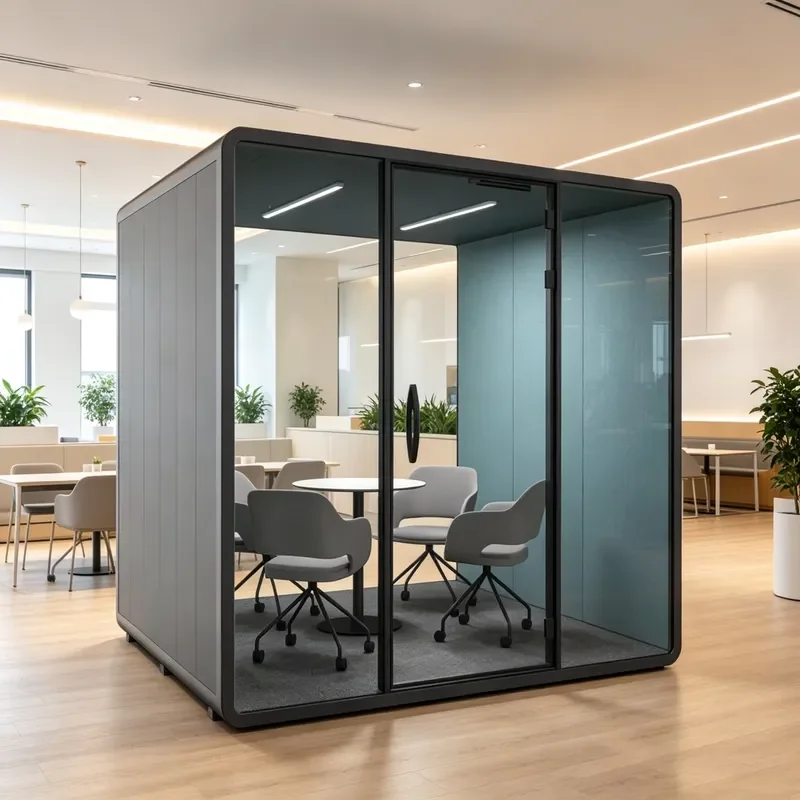 Outdoor Soundproof Office Cabin Waterproof Garden Conference Pavilion for Home Work Space