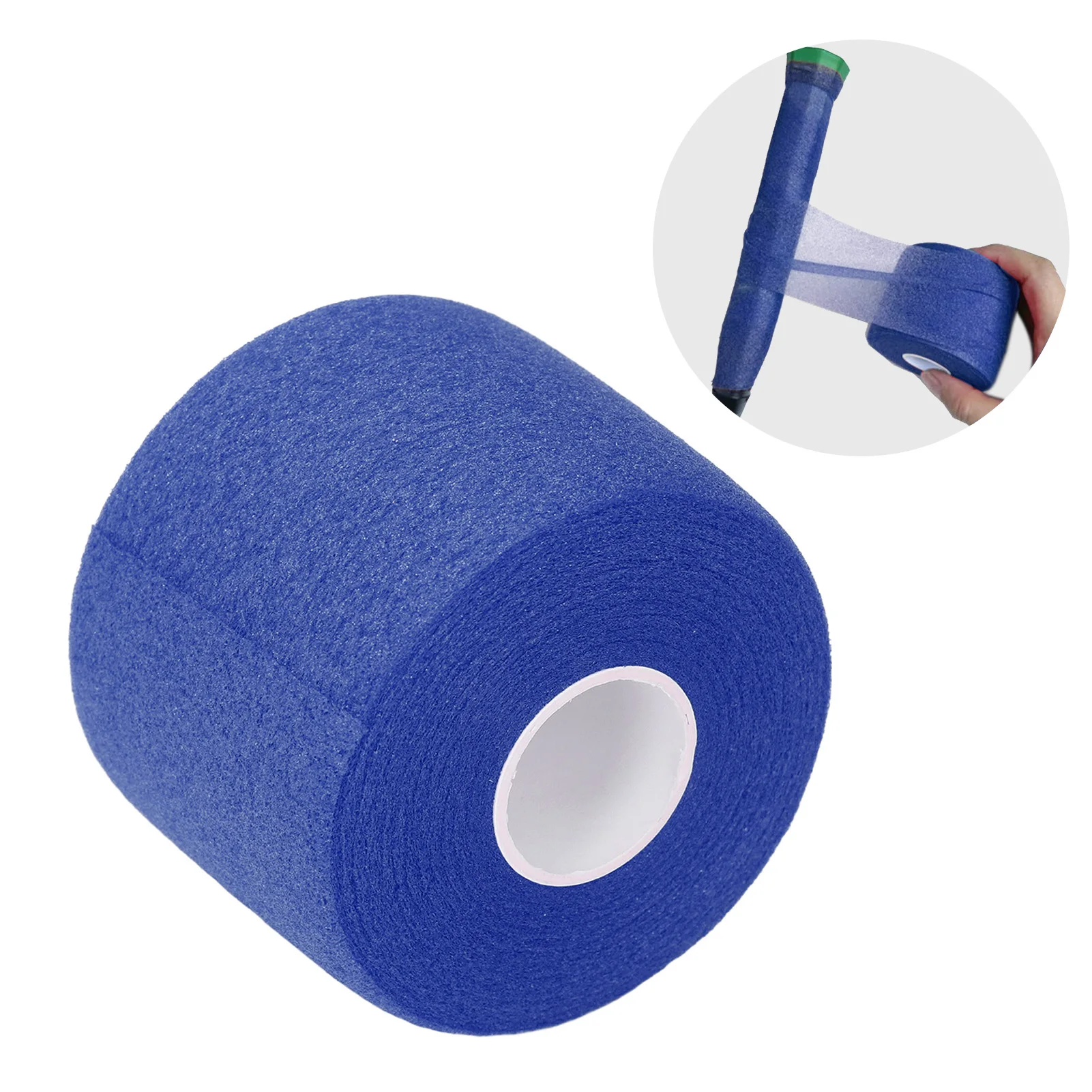 Badminton Grip Cushion Wrap 60mm Width 20m Length Polyurethane Shock Absorption Anti Skid Tennis Racket Grip Tape Backing Film