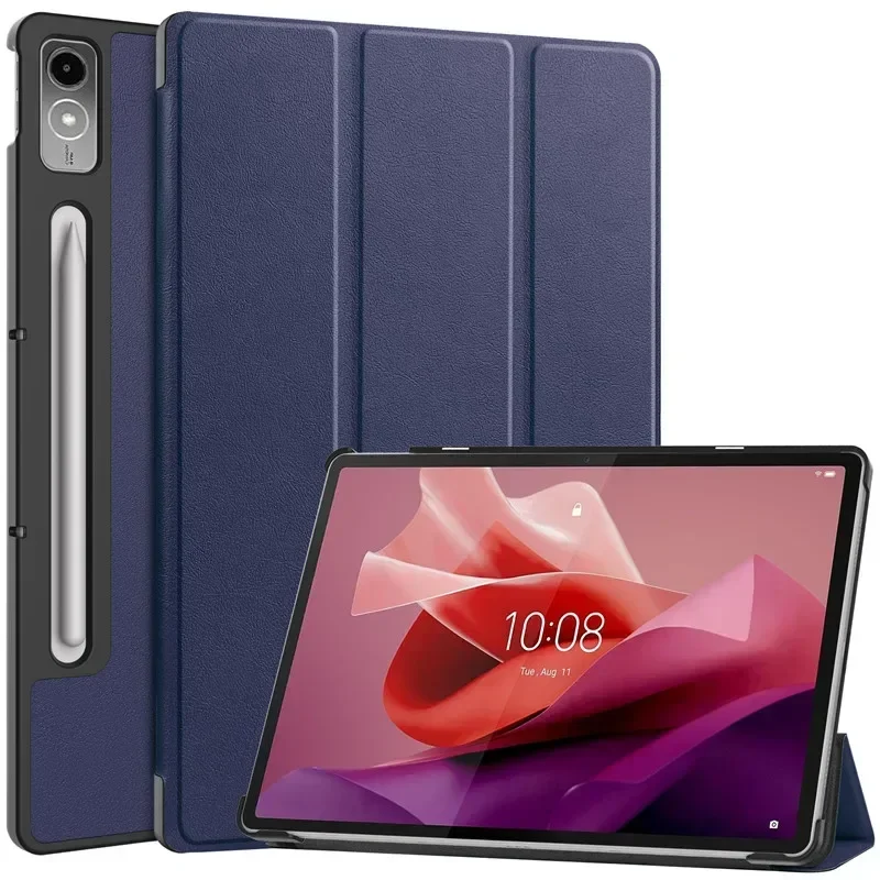 For Lenovo Tab P12 2023 Tablet Case TB370FU Magnetic PU Leather Smart  Cover For Funda Lenovo p12 2023 Hard Back Shell coque