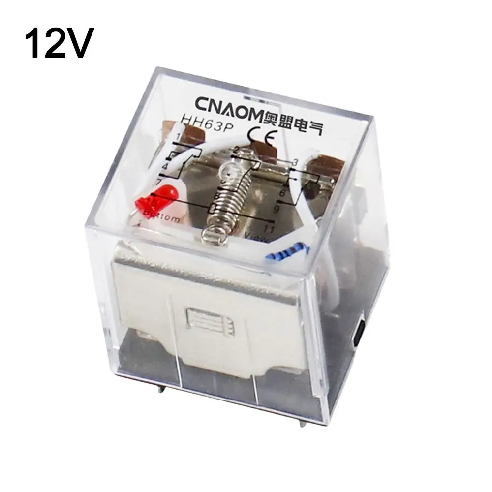 Industrial HH62P Power Relay 12/24/220V High Current DPDT Relay Universal Micro Mini Relay Electronics