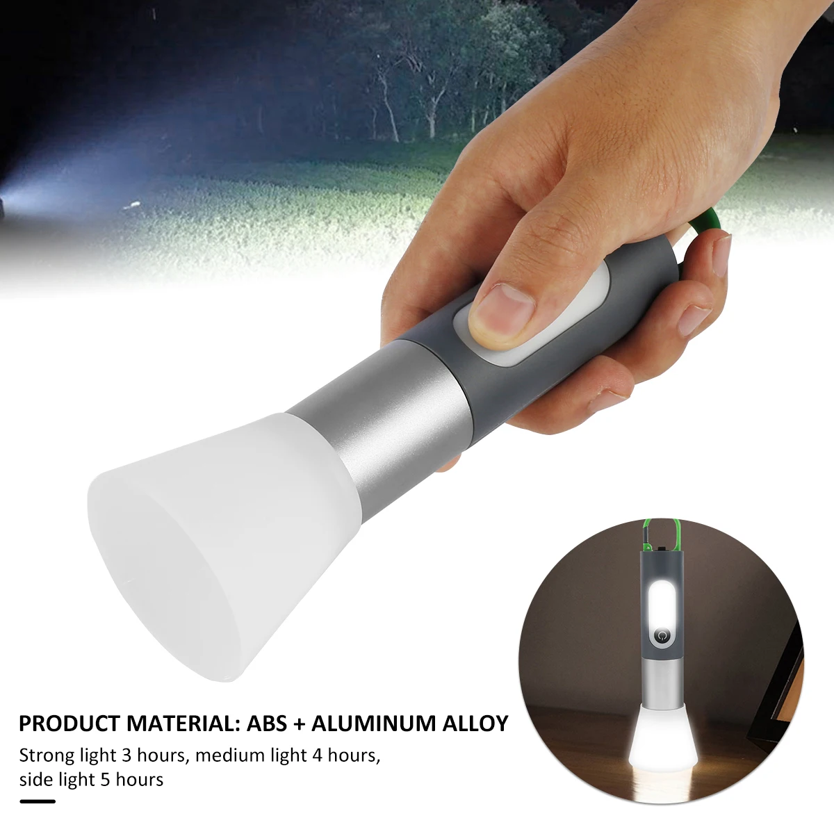NEW Mini Flashlight USB Rechargeable Pocket Torch with 4 Lighting Modes IPX4 Waterproof Super Bright LED Flashlights Handheld