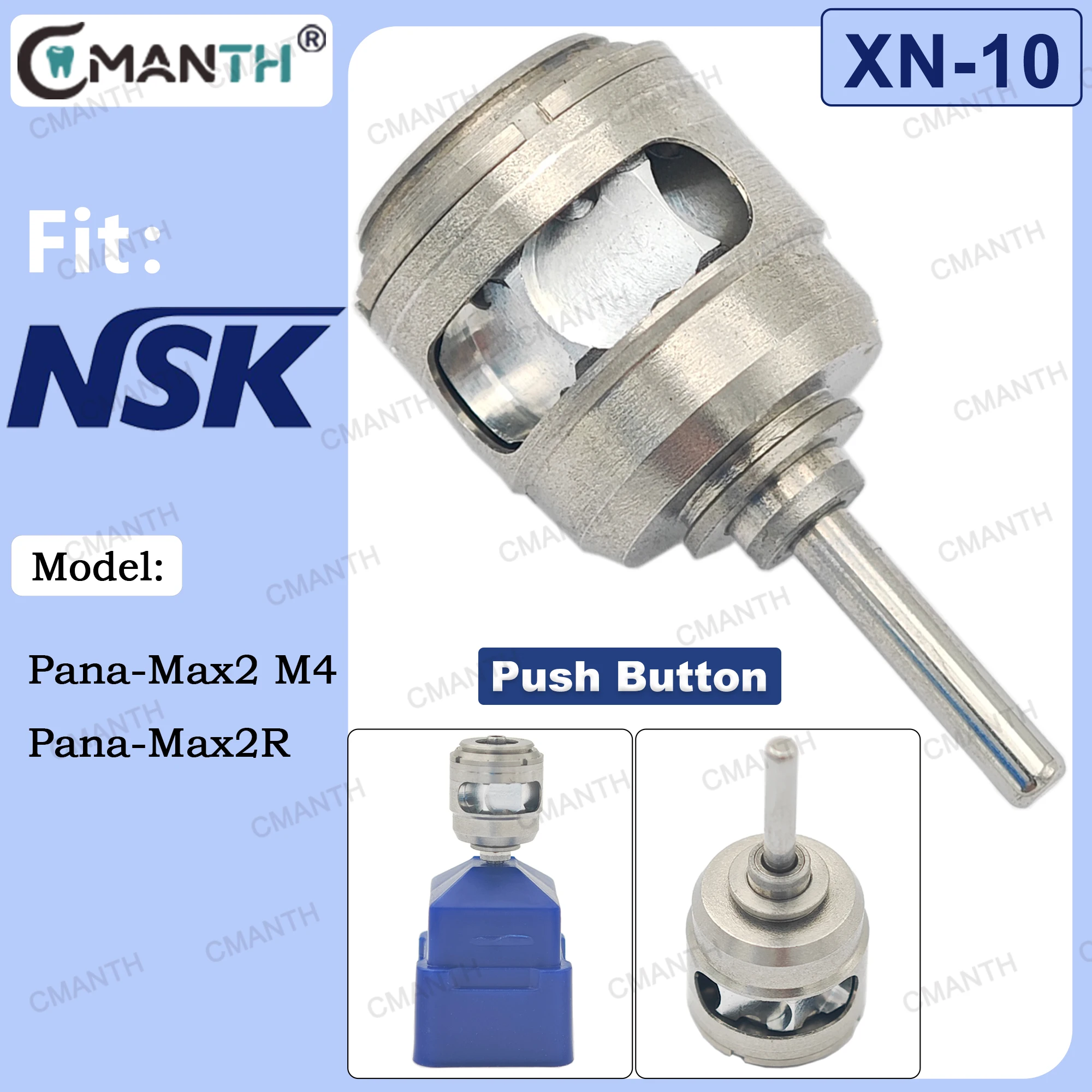 

For High Speed Handpiece Dental Turbine Cartridge Rotor Fit NSK Pana-Max2 M4--Max2R Dental Air Rotor Replacement Accessories