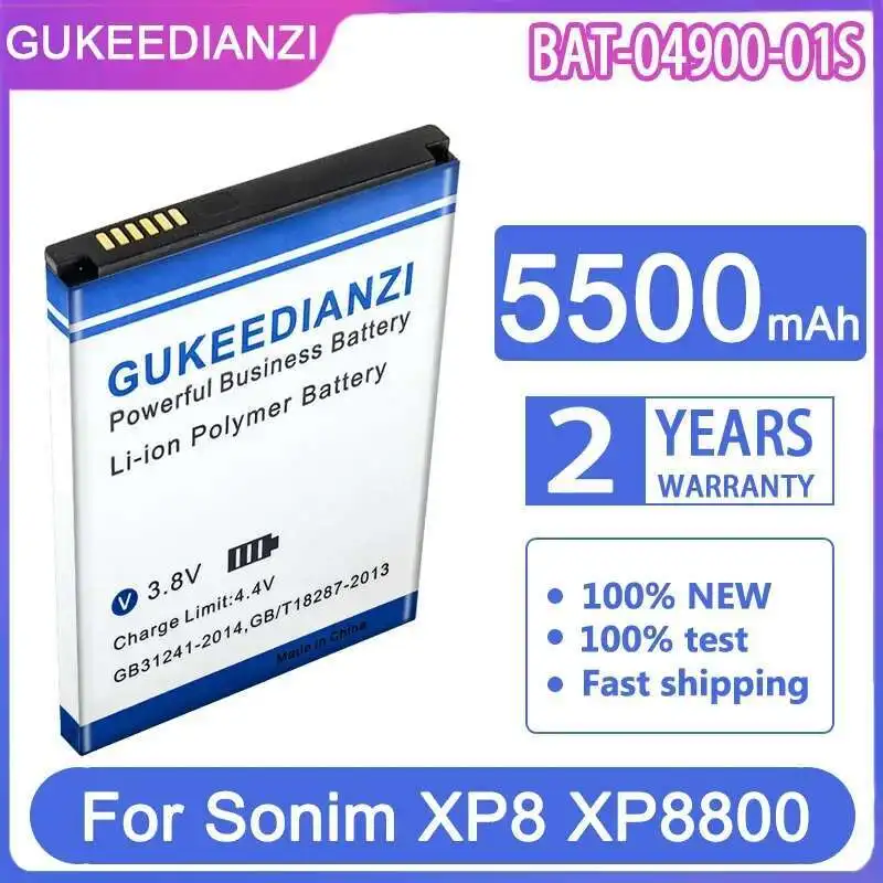 

Lightweight High-Capacity 5500Mah Bat-04900-01S For Sonim XP8 XP8800 Mobile Phone Battery