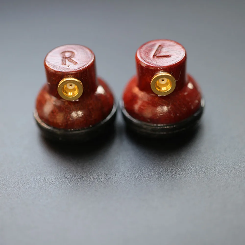 FENGRU ZERO Wooden Flat Head Earbuds 32ohm Titanium film Driver HIFI Earphone Detachable MMCX for Audiophiles PK TC200 Vido