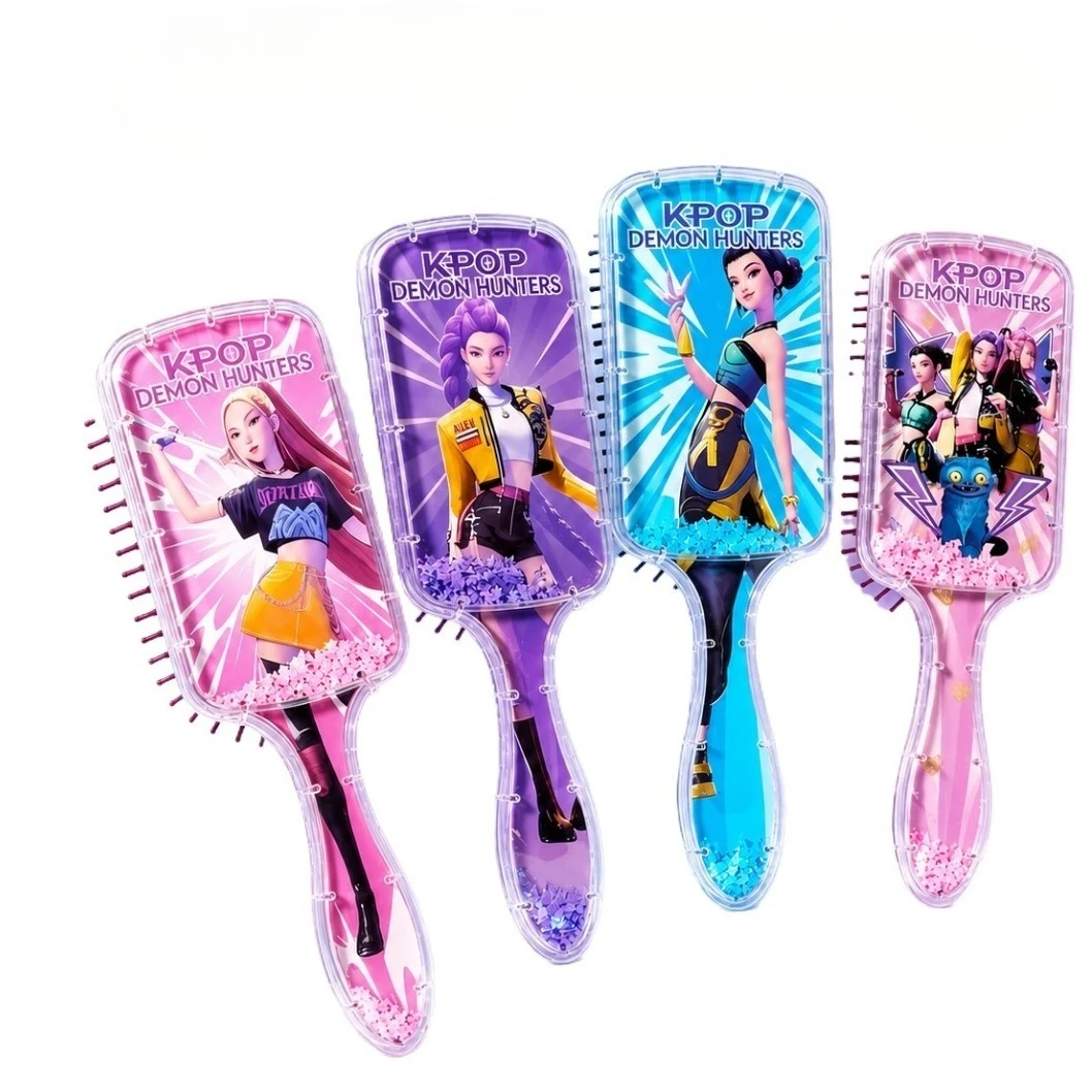 Cute Cartoon Air Cushion Massage Comb Anti Slip Detangling Hair Brush for Women Daily Styling Gift view 5