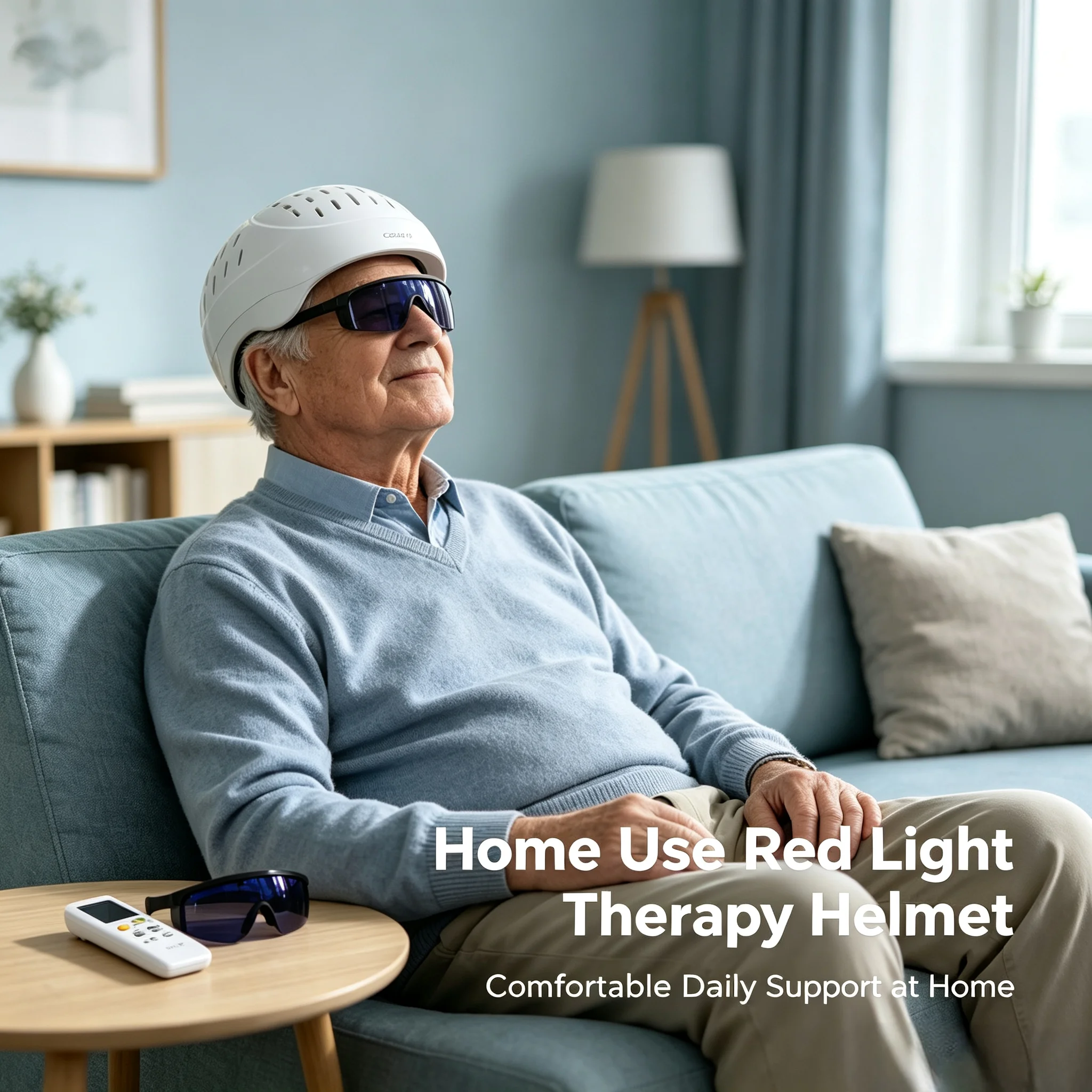 COZING  1050nm Near Infrared Light Therapy PBM Helmet  for Mental Illness Brain Injury Parkinsons Disease Treatment Home Use