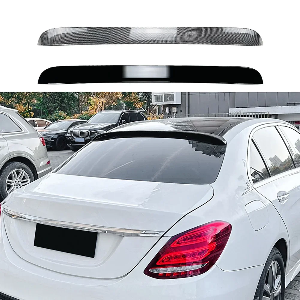 Car top spoiler fixed wing ABS Carbon Fiber Rear Trunk Spoiler For Mercedes Benz C- Class W205 2015- 2021 C200 C260 C43 C63 AMG