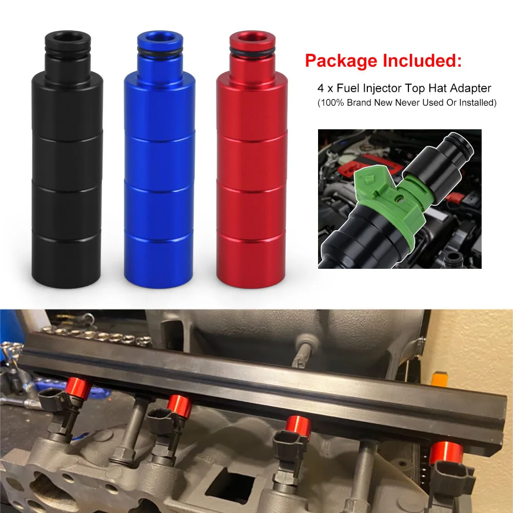 

Fuel Injector Top Hat Adapters for Honda Civic and Acura RDX B16 B18 D16 Engines