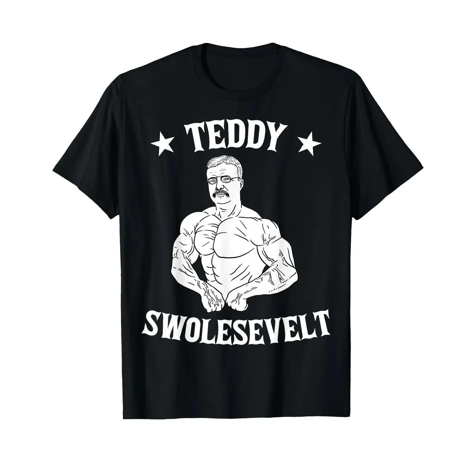 Teddy Roosevelt Theodore Swolesvelt Body Building USA Flag T Shirt vintage Washed Comfortable Unisex Stylish streetwear fashion