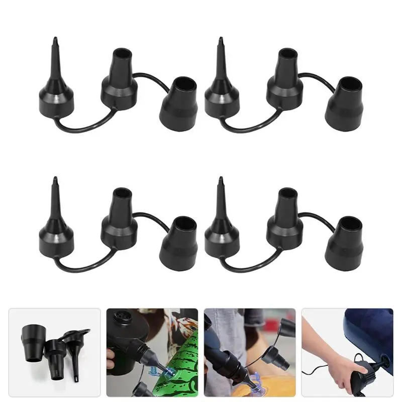 4 قطعة الهواء السرير مضخة Nozzles استبدال نفخ بركة أريكة بالون اليوغا كرات محول السرير فراش مضخة Nozzles