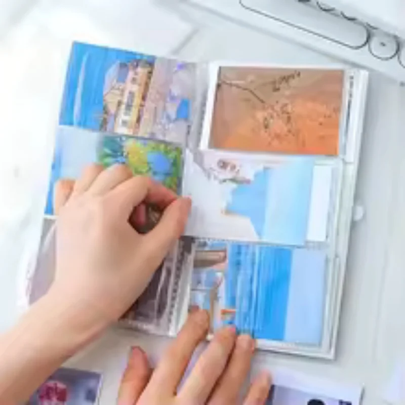Transparent Business Card Storage Card Book Photo Storage Card Book Document Storage Card Book Plastic Storage Book