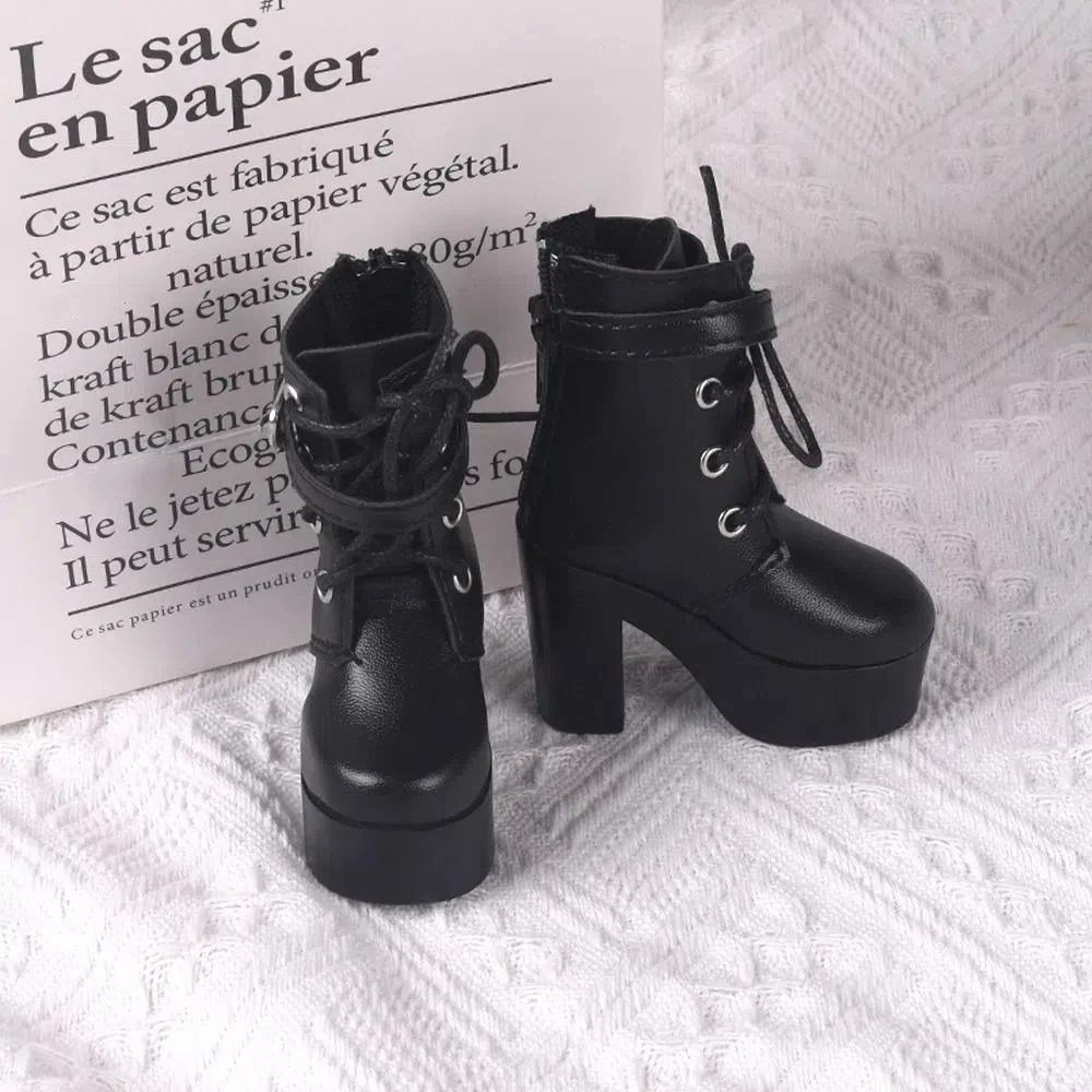 1 Paar High-Top 1/3 BJD Puppenstiefel Wildleder Gewehrschuhe 1/3 BJD Puppenschuhe Glänzende Mini 60/70 cm Puppenstiefel 60/70 cm Puppe