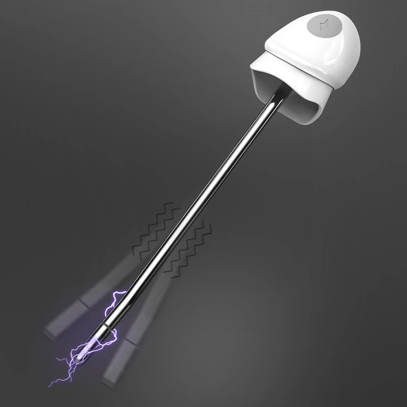 LOCKINK Stainless Steel Horse Eye Stick Electric Urethral Plug Masturbation Stimulator Vibrator Metal Adult Sex Supplies for Men