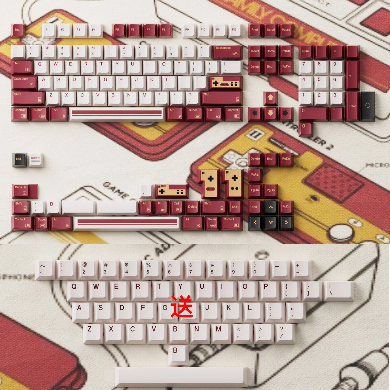80 retros fc1983 retro vermelh - Game Retro Gaming avaliação e preço