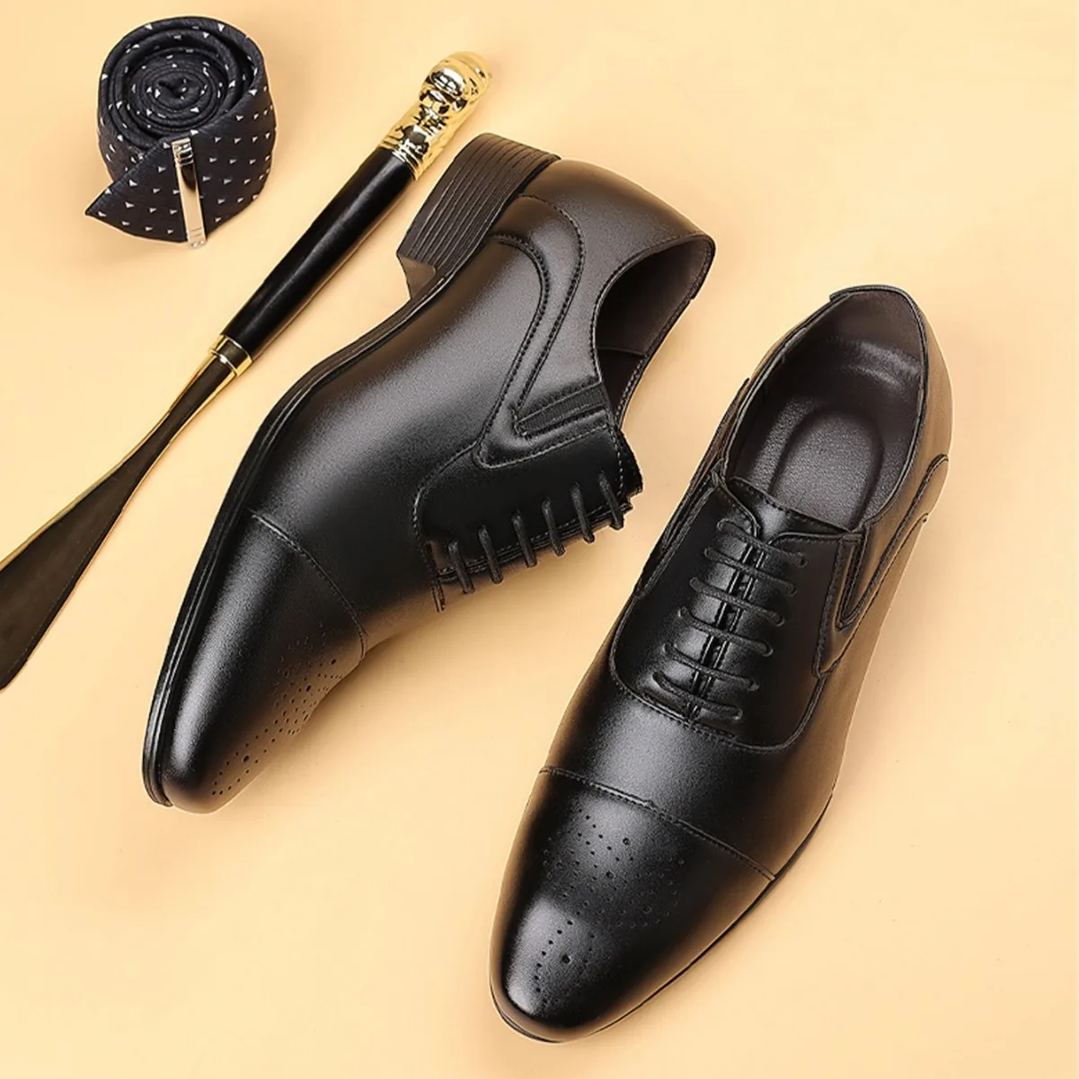 Men\'s Business Men\'s Shoes Fashion Men\'s Wedding Dress Formal Wear Shoes Leather Luxury Men\'s Office Sapato Social Male Party