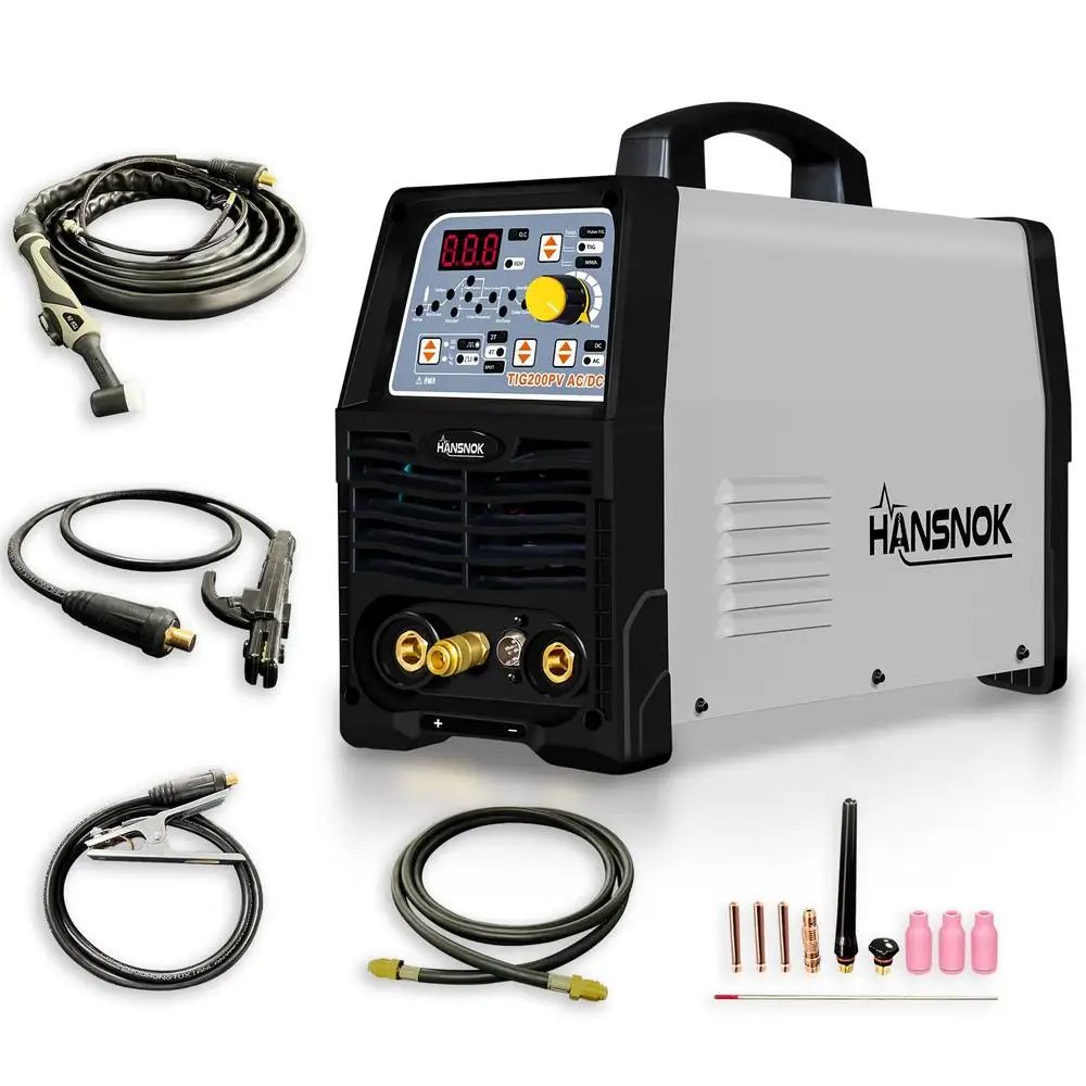 IGBT 200Amp TIG Welder AC/DC Digital LCD Display Dual Voltage Multi-Process Pulse Welding Machine