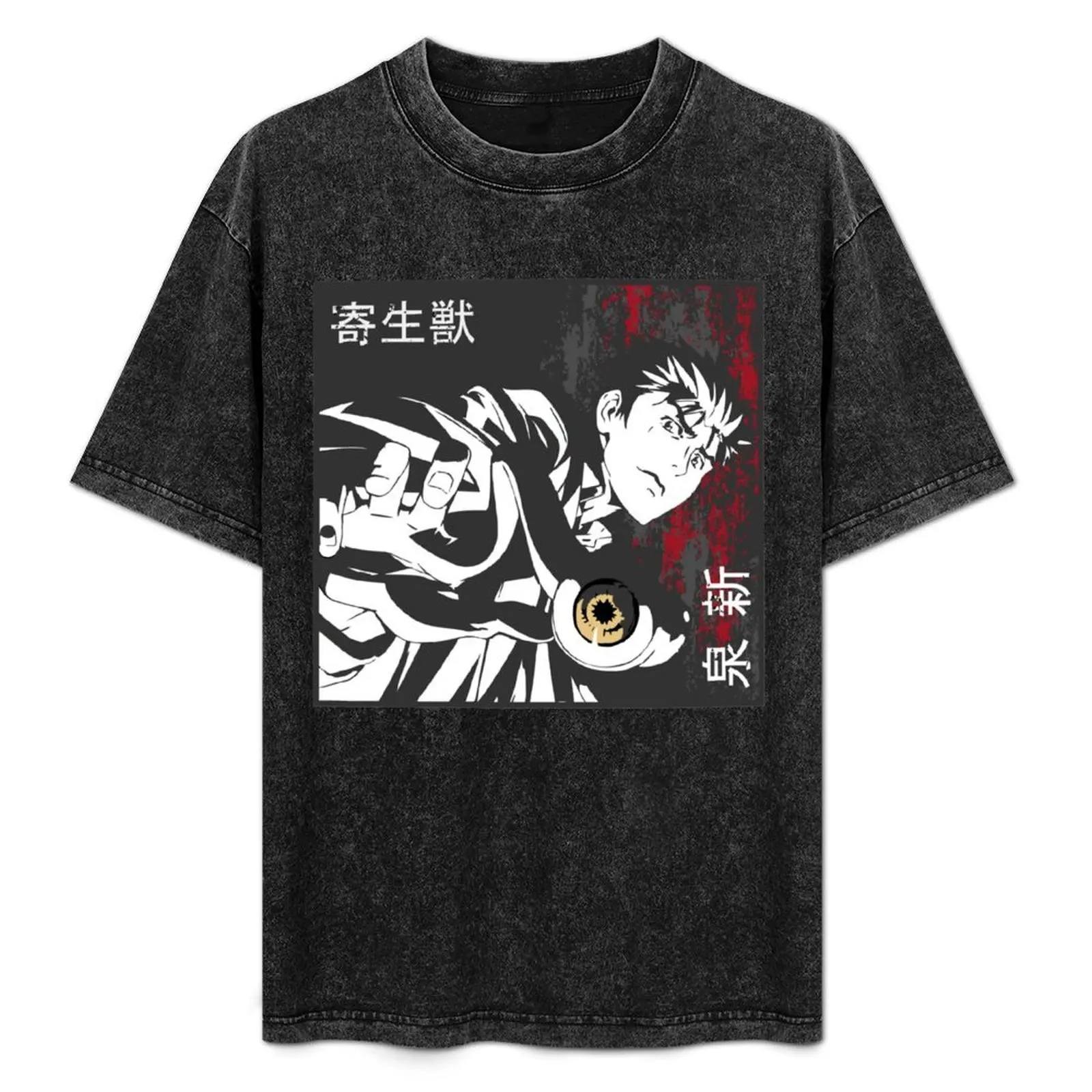 Izumi Shinichi Parasyte T-Shirt quick drying shirts graphic tee Blouse mens fashion