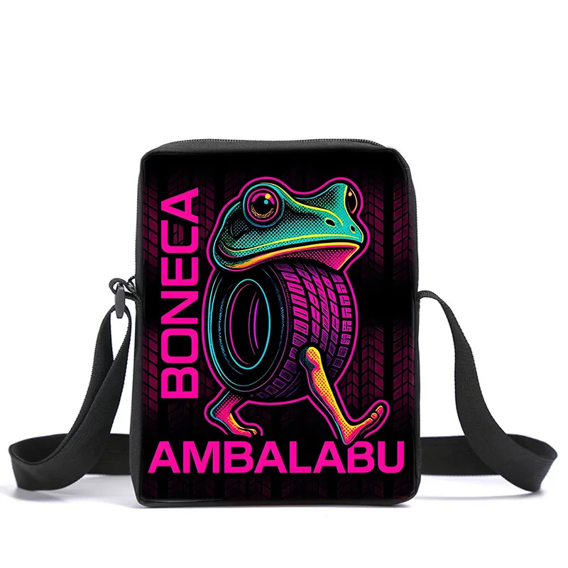 

Italian Brainrot Print Messenger Bag Women Casual Handbags for Travel Crossbody Bag Phone Holder Bookbags Gift