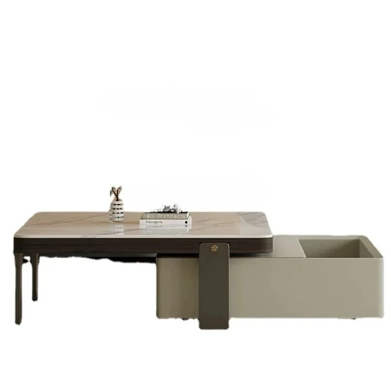 

Minimalist Microlite High-End Shrink Coffee Table Square Simple Modern