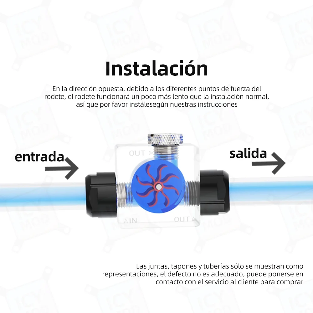 LSJ-PM3 Freezemod Cubo de flujo 3 vias - Medidor de caudal de agua - imagen 4
