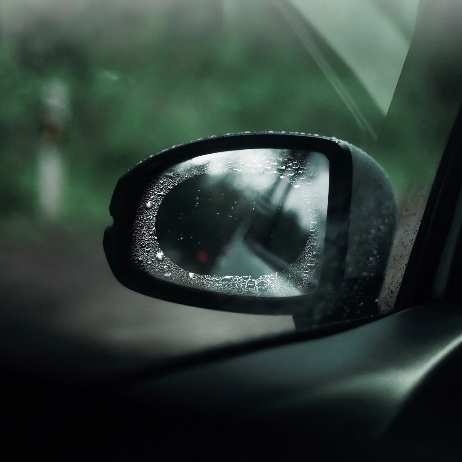 

2pcs Car Rearview Mirror Rainproof Film Waterproof Anti-Fog Coating Universal Fit For Cars Trucks 5.7Inchx3.93Inch Side Window