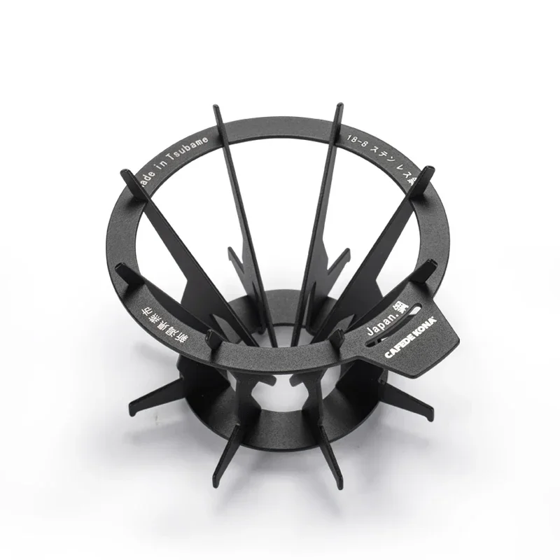 CAFEDE KONA Hot Sale Coffee Accessories coffee filter holder black steel coffee dripper cup