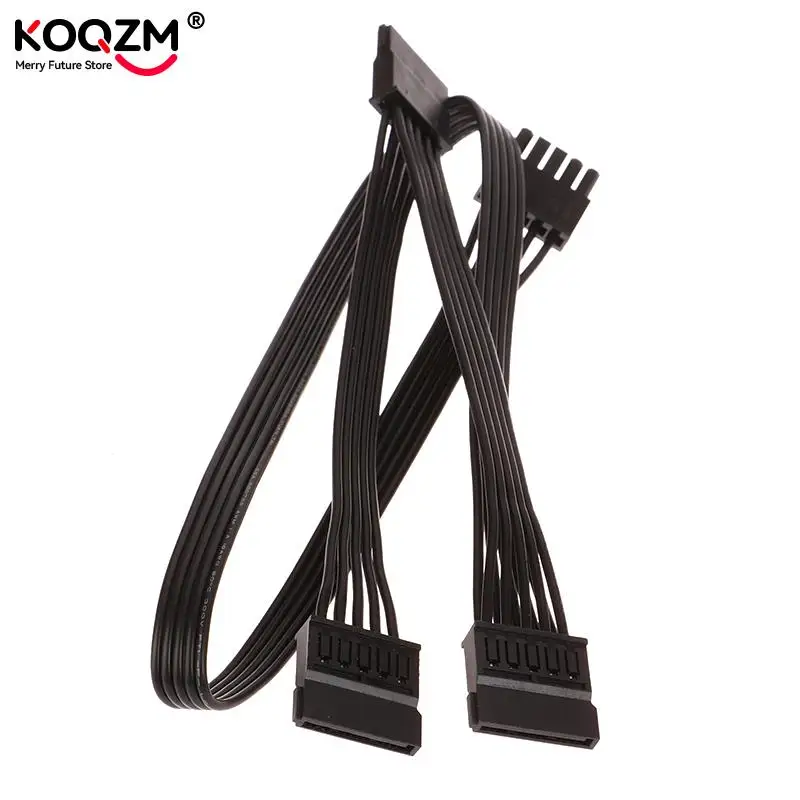 5Pin 1 To 3 SATA 15Pin Female PSU Power Supply Cable For Cooler Master GM Series G750M G650M G550M Modular Extension Cable