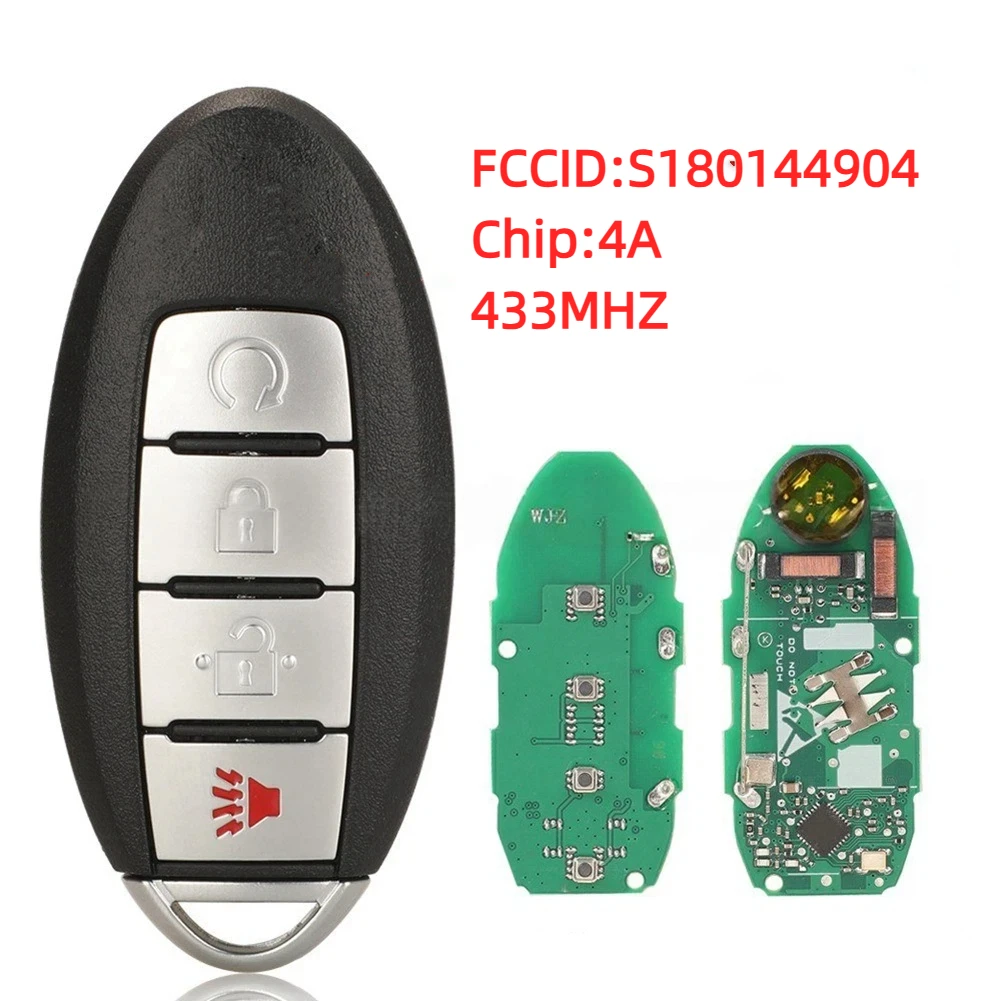

Smart Remote Control Car Key KR5TXN7 S180144904 4A 433Mhz Chip For Nissan Pathfinder Titan Murano 2019- 2020